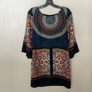 EUC Pink Owl Boho Dress. Size Small